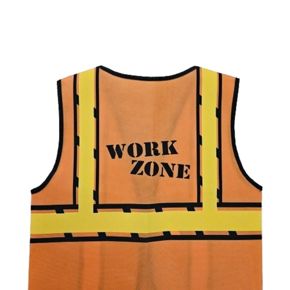 Blue Panda Children's Dress Up Construction Worker Costume Vest One Size - Picture 4 of 7